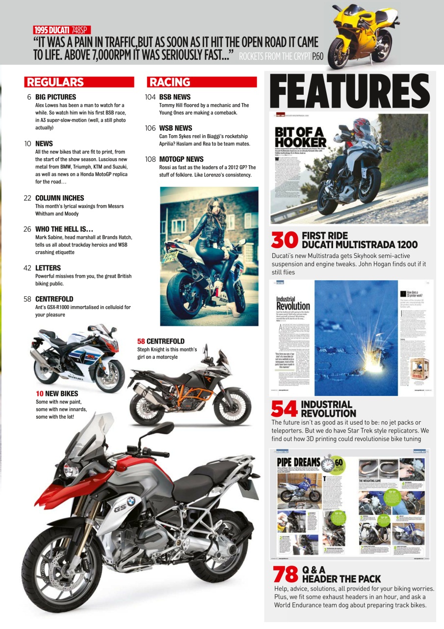 Superbike Magazine Preview Pages