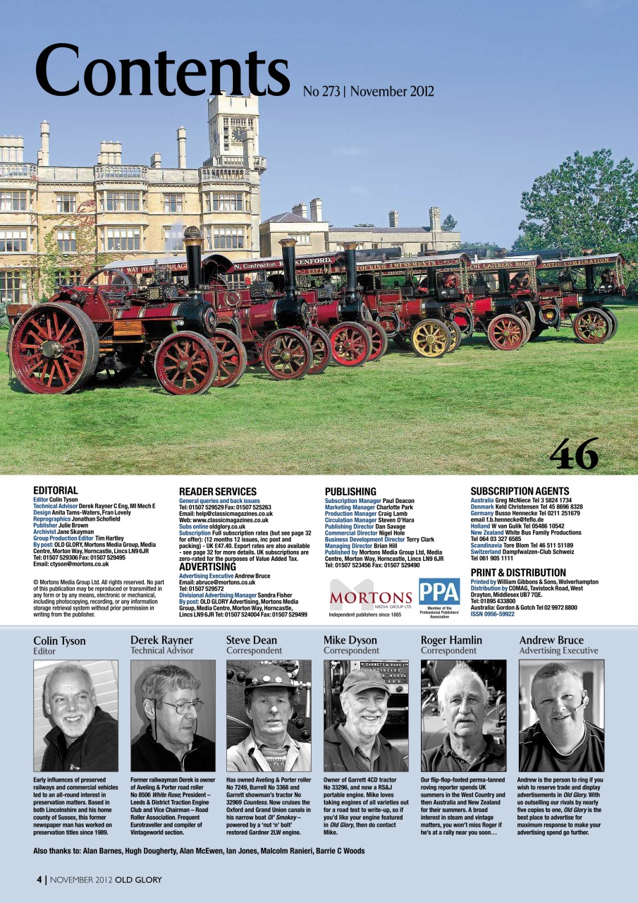 Old Glory Magazine Preview Pages