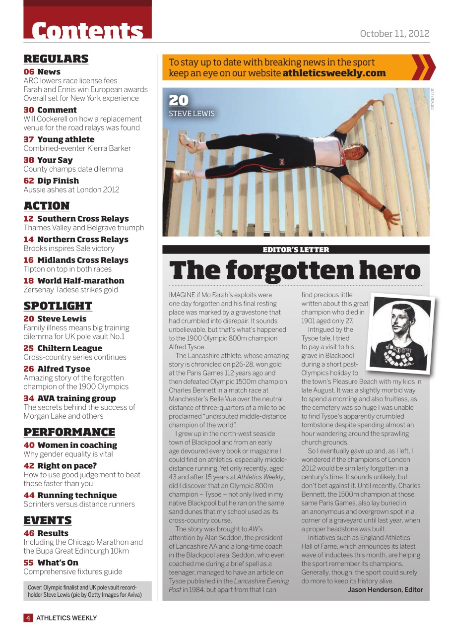 AW – Athletics Weekly Magazine Preview Pages