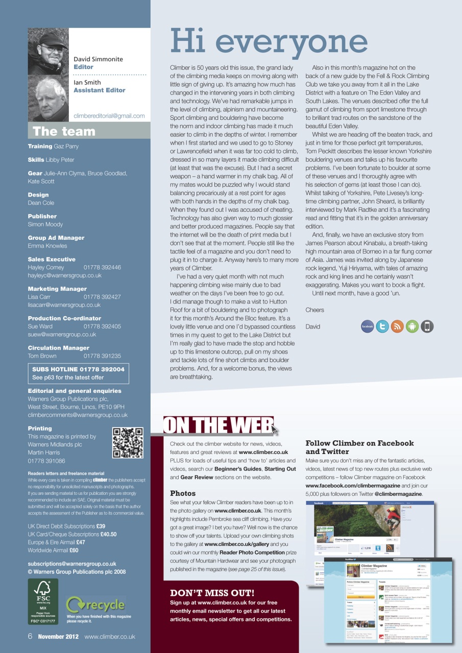 Climber Preview Pages