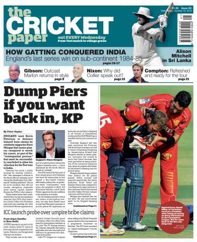 The Cricket Paper issue 10th October 2012