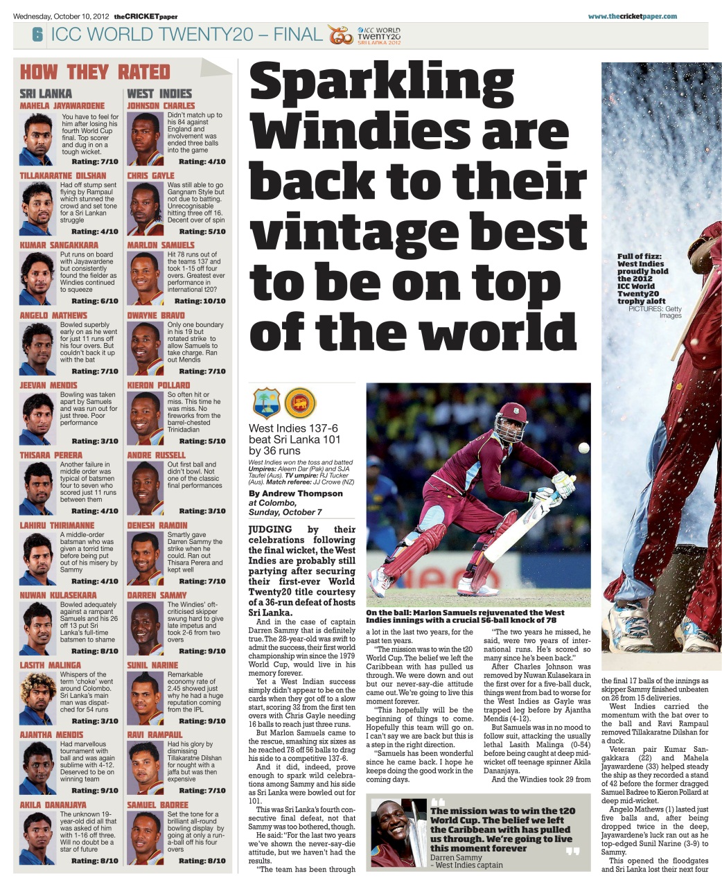 The Cricket Paper Preview Pages