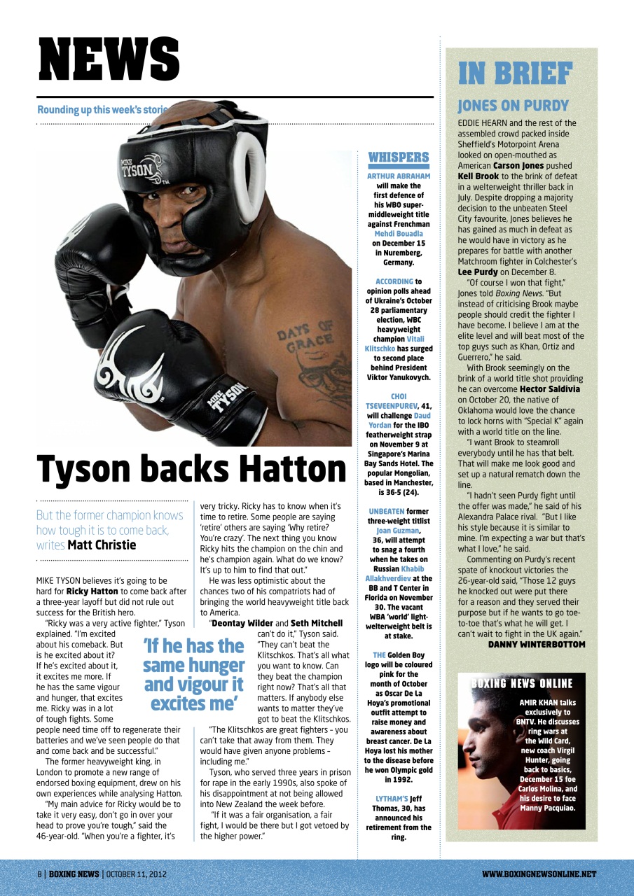 Boxing News Preview Pages