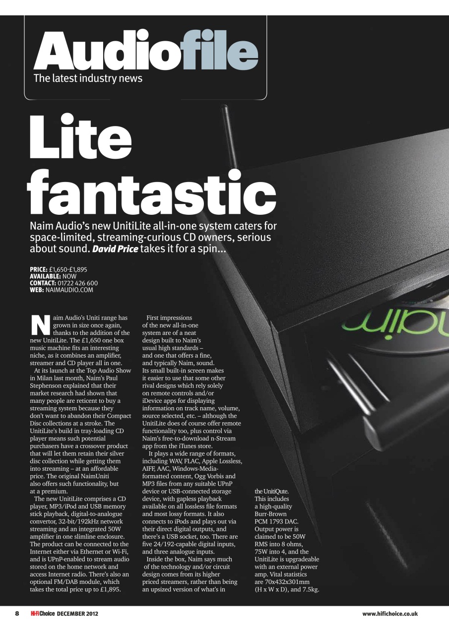 Hi-Fi Choice Preview Pages
