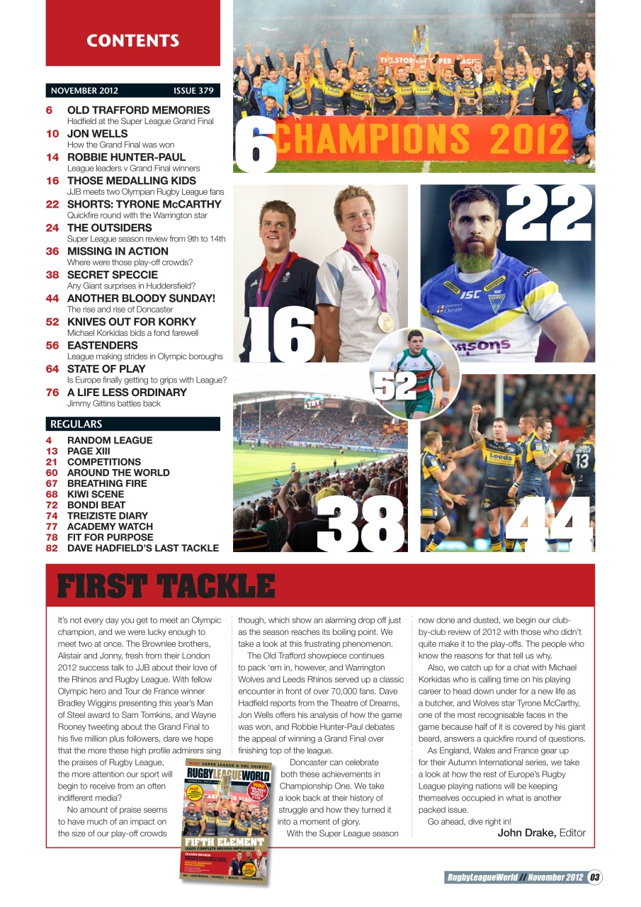 Rugby League World Preview Pages
