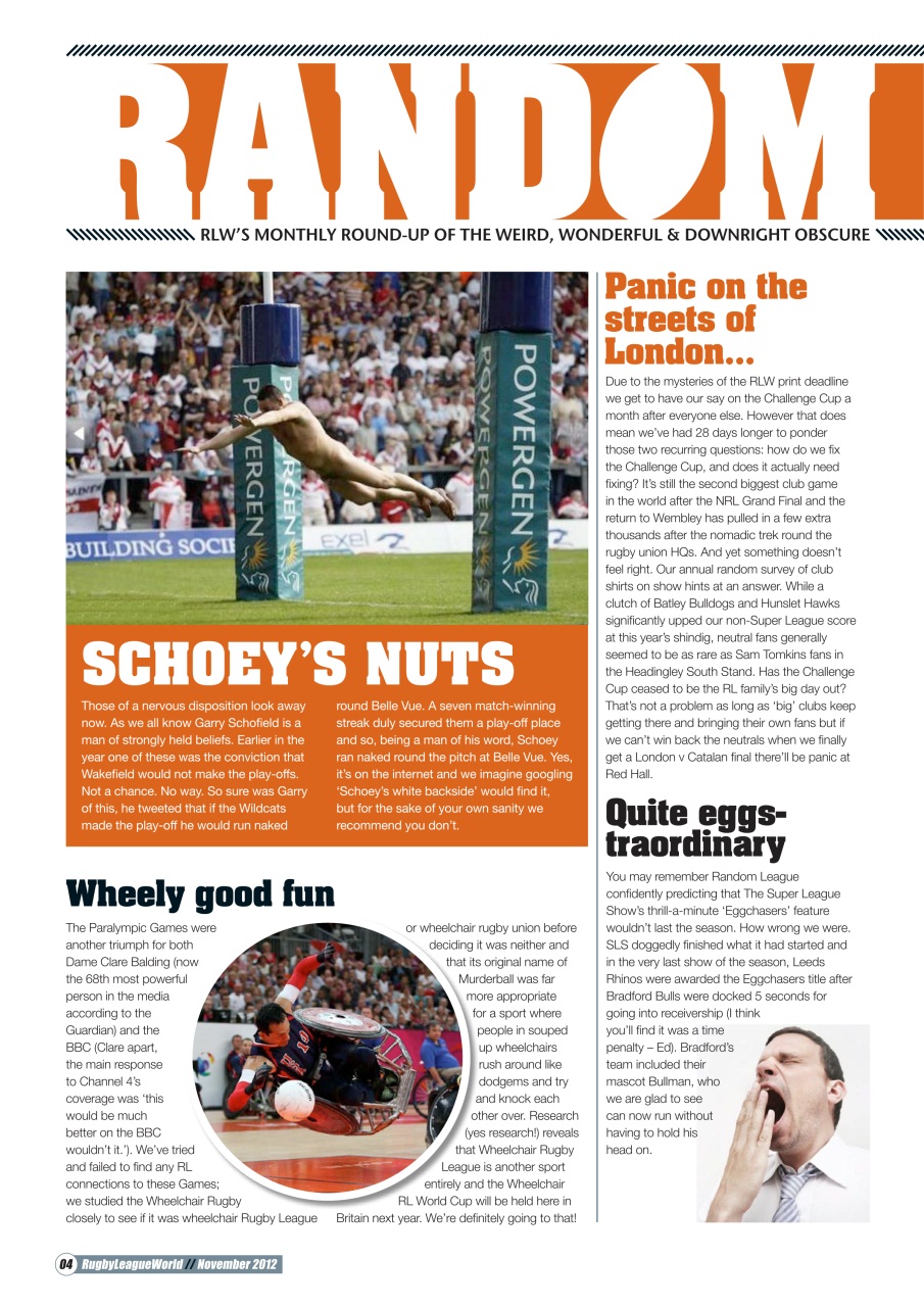 Rugby League World Preview Pages