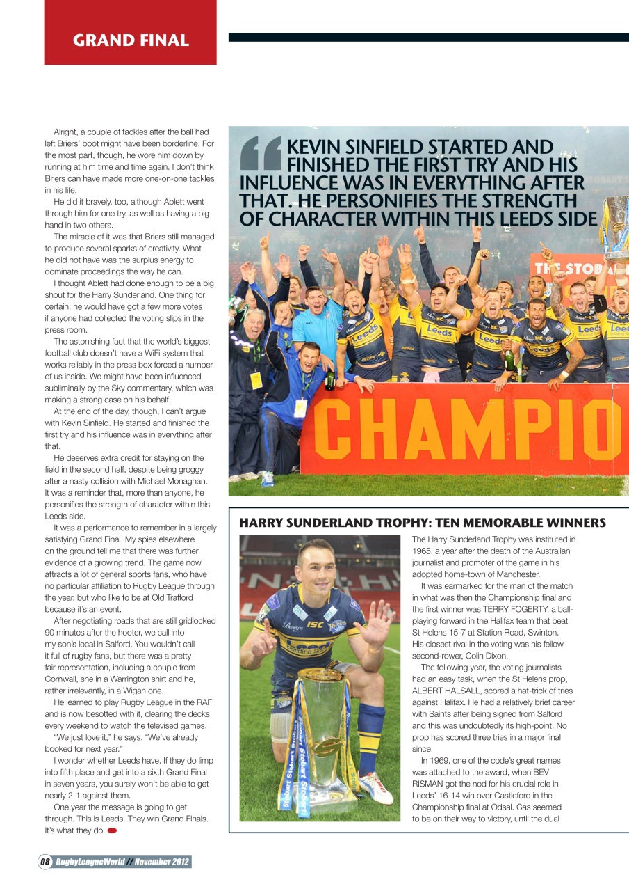 Rugby League World Preview Pages
