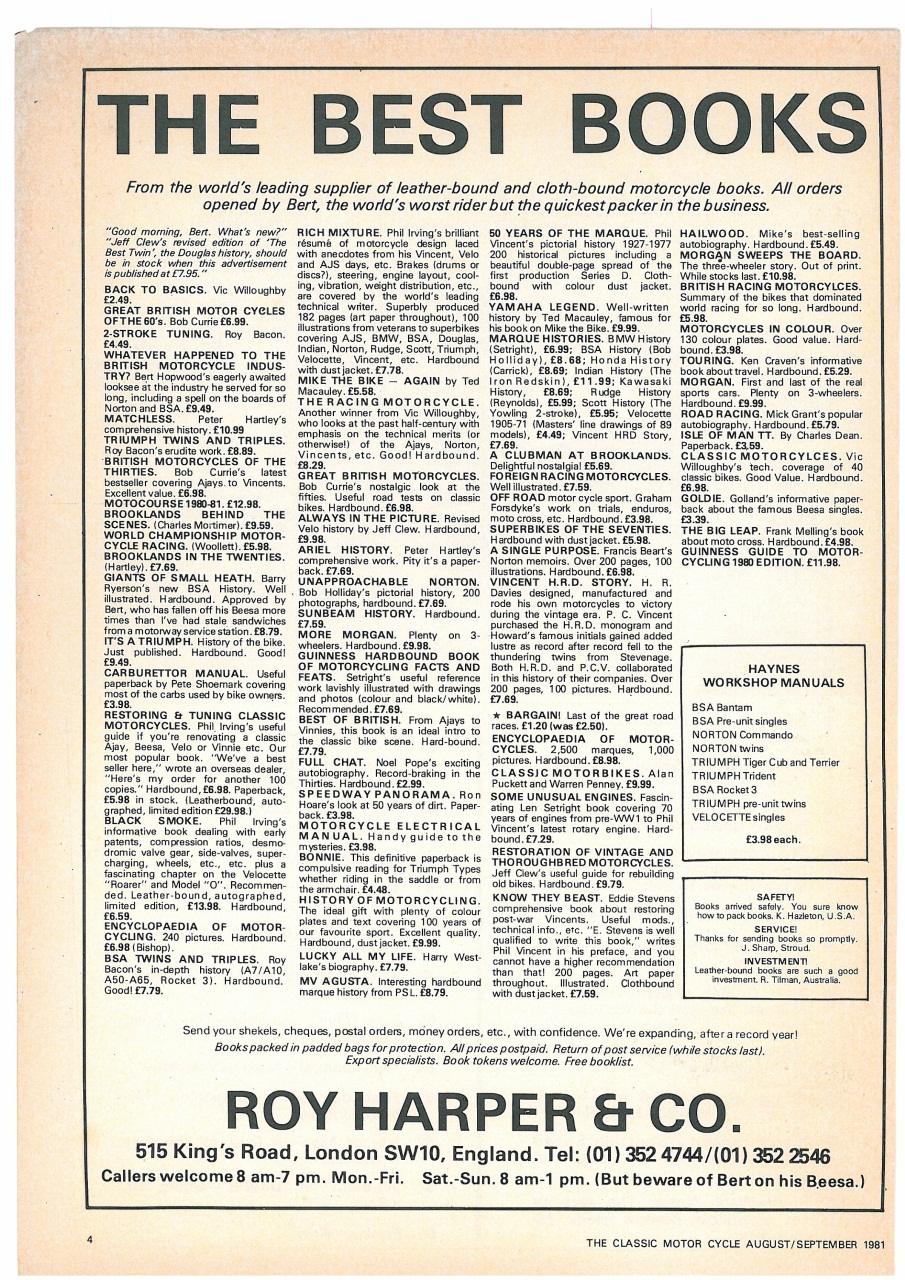 The Classic MotorCycle Preview Pages