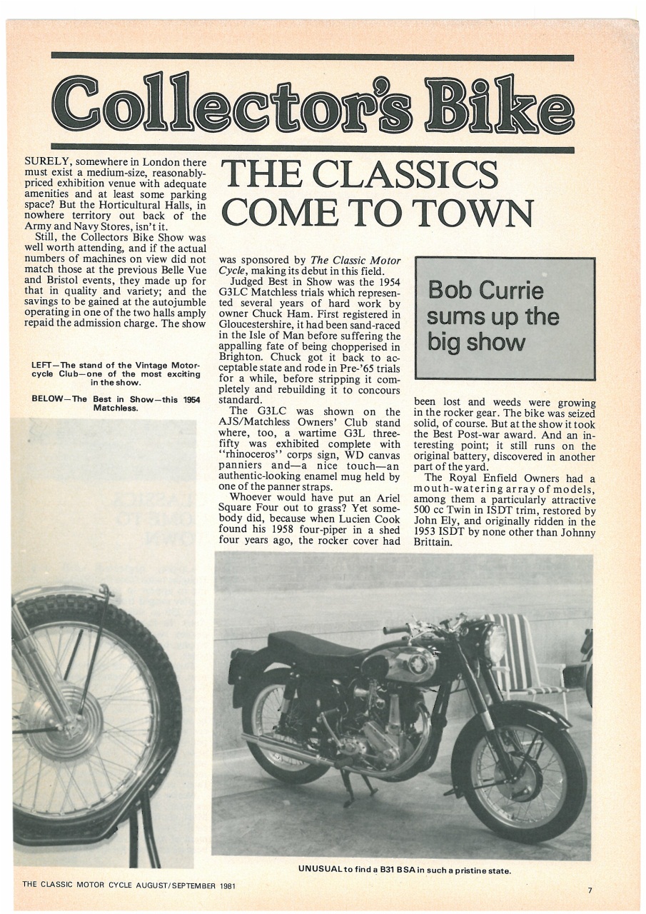 The Classic MotorCycle Preview Pages