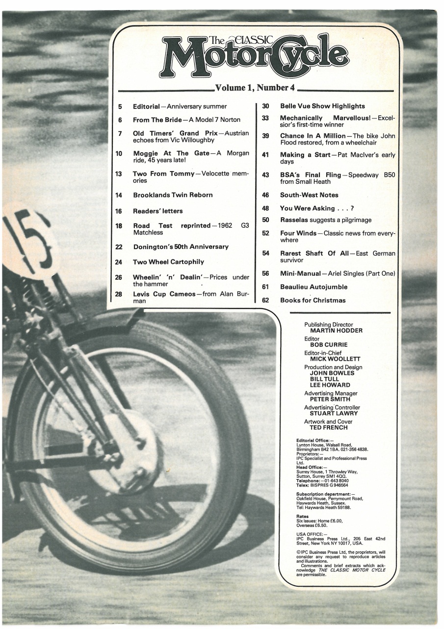 The Classic MotorCycle Preview Pages