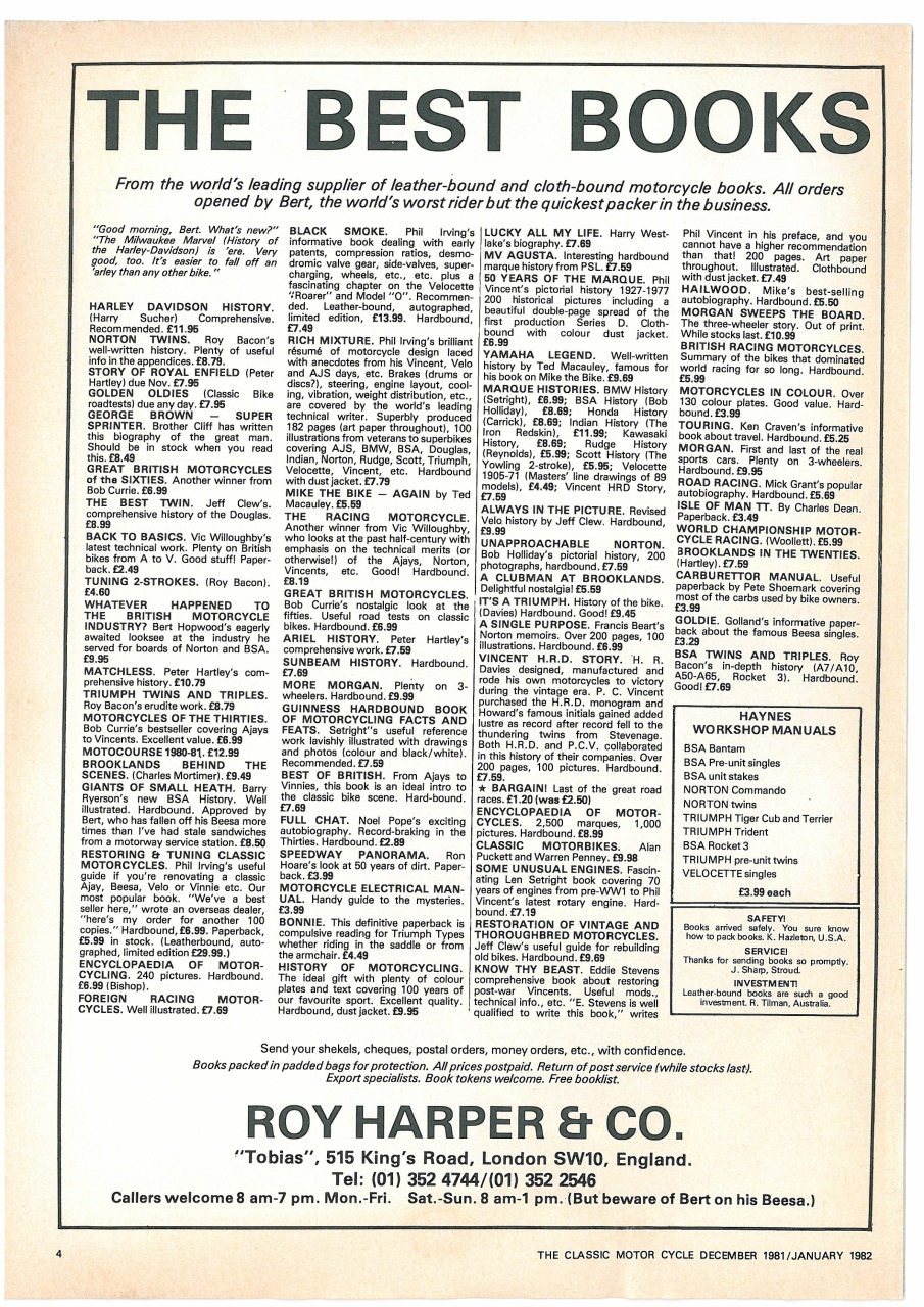 The Classic MotorCycle Preview Pages