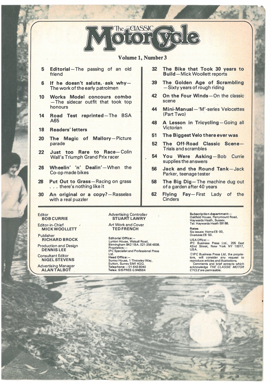 The Classic MotorCycle Preview Pages