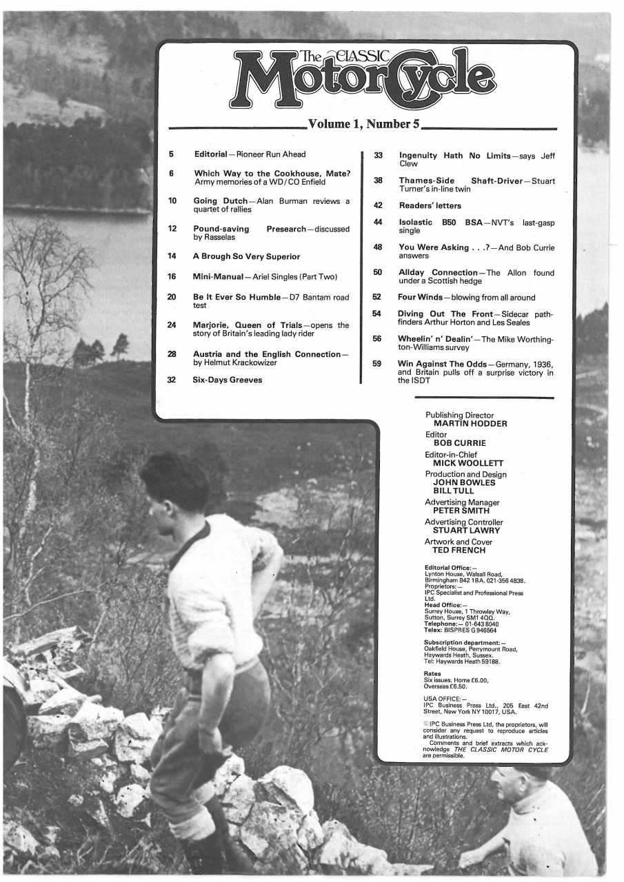 The Classic MotorCycle Preview Pages