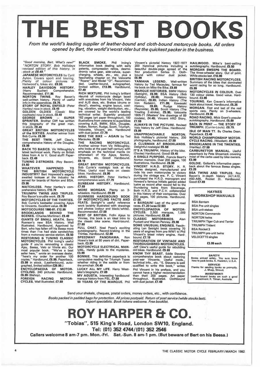 The Classic MotorCycle Preview Pages