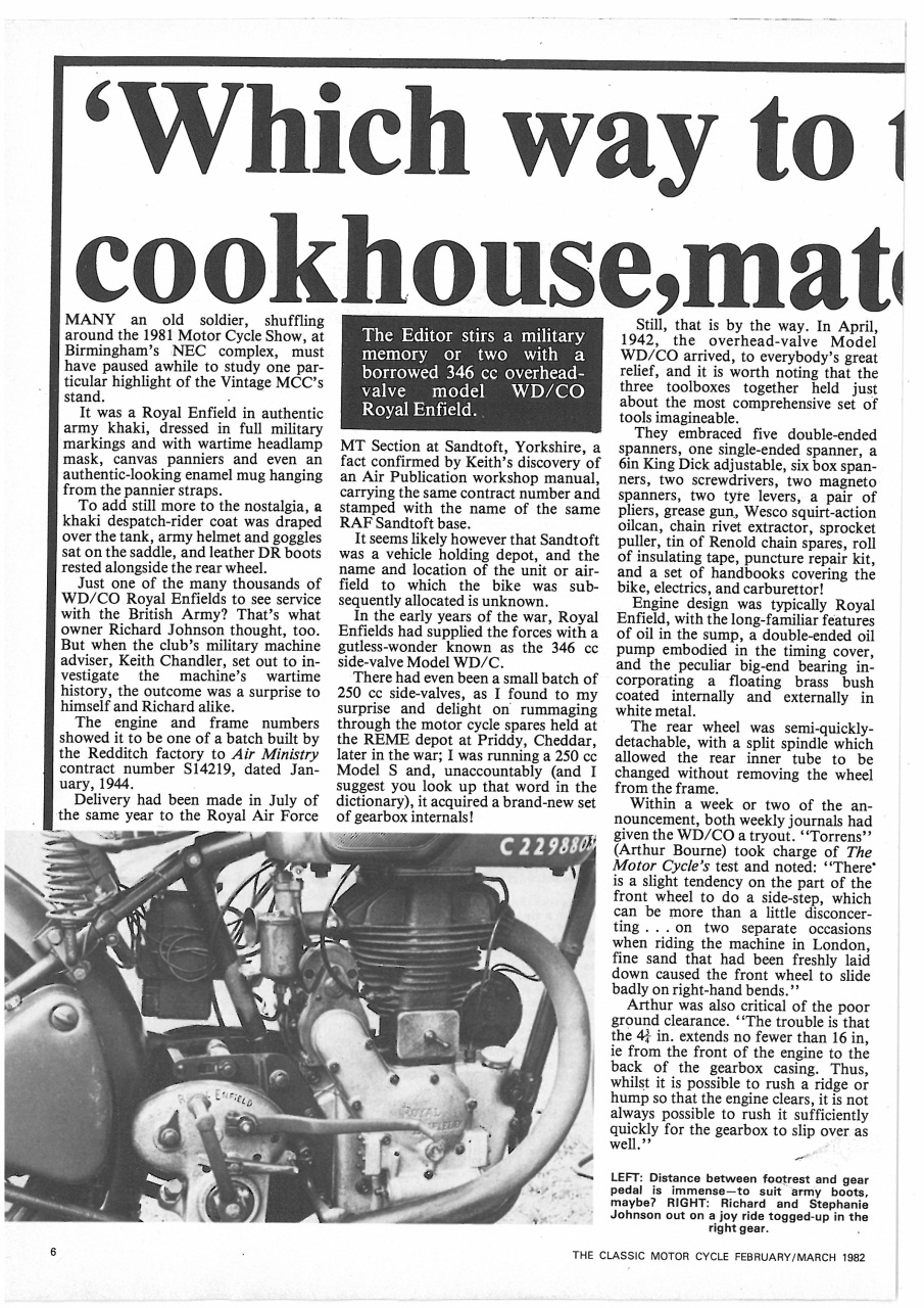 The Classic MotorCycle Preview Pages