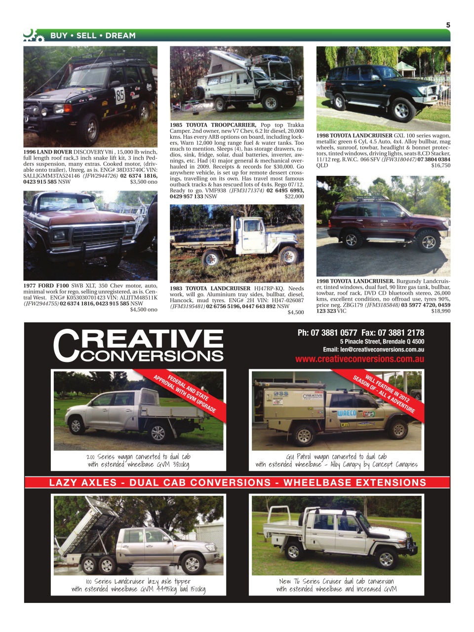 JUST 4X4S Preview Pages