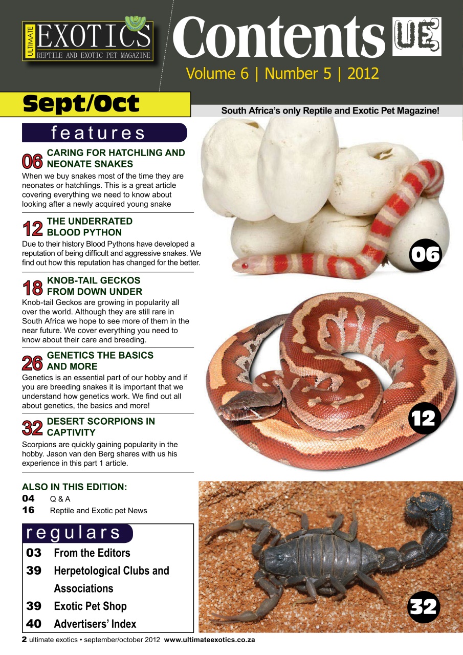 Ultimate Exotics Preview Pages