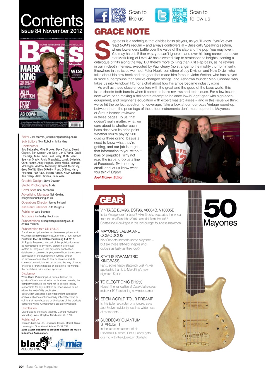 Bass Player UK Preview Pages