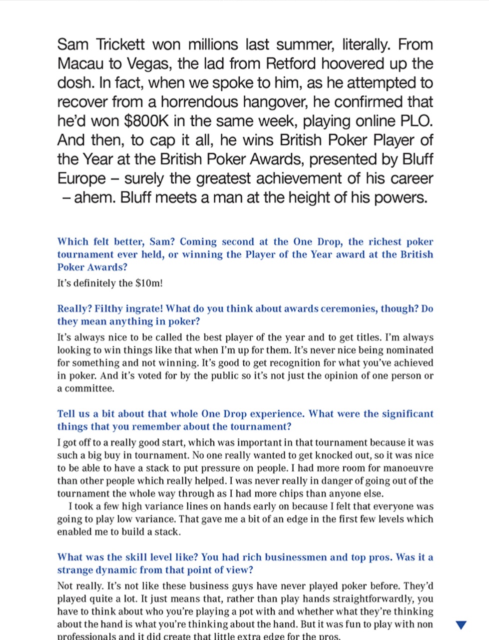 Bluff Europe Preview Pages