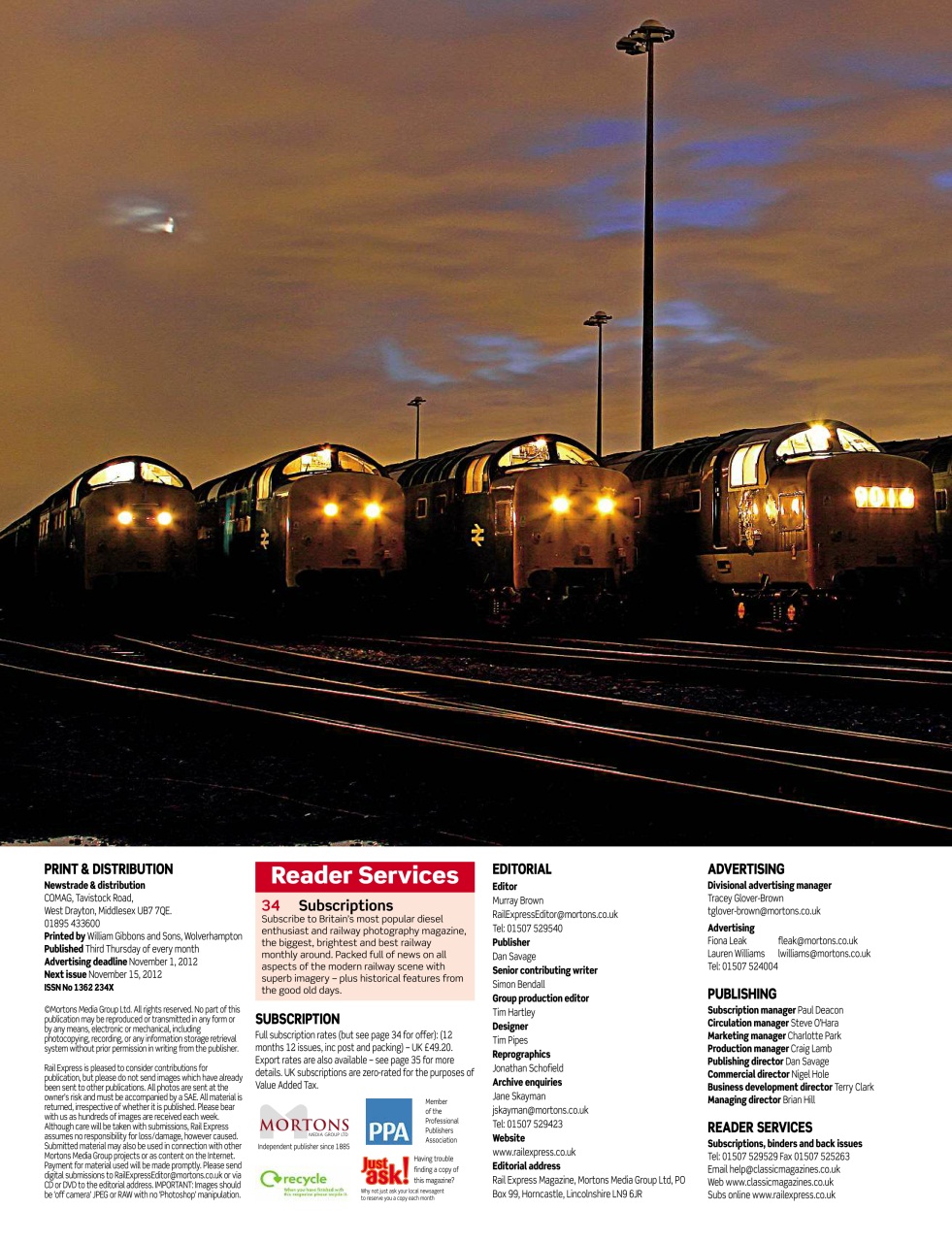Rail Express Preview Pages