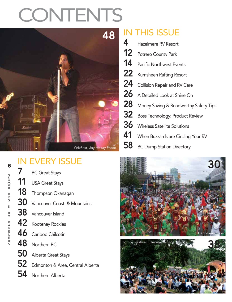 Snowbirds & RV Travelers Preview Pages