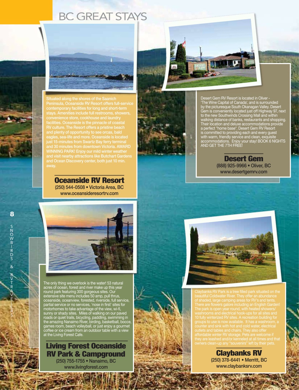 Snowbirds & RV Travelers Preview Pages