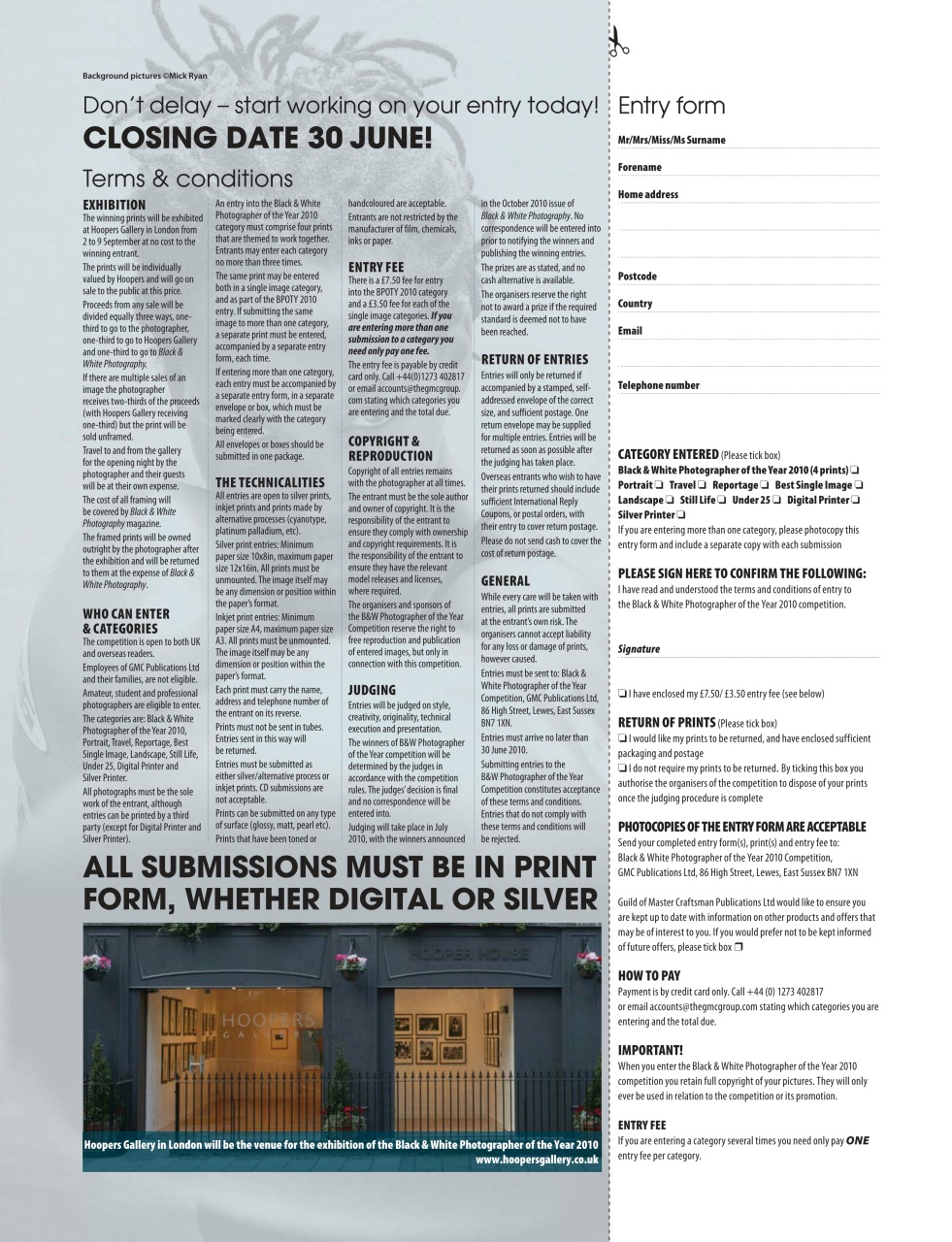 Black+White Photography Preview Pages