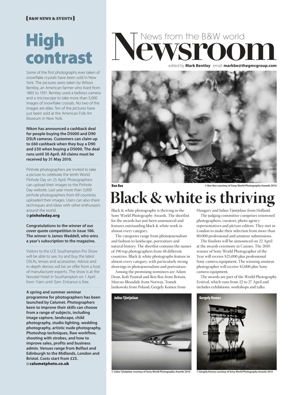 Black+White Photography Preview Pages