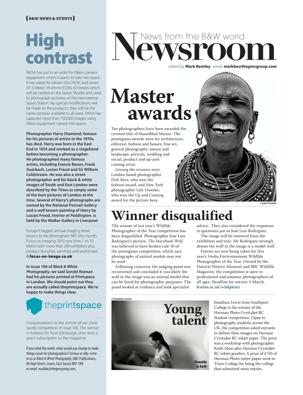 Black+White Photography Preview Pages