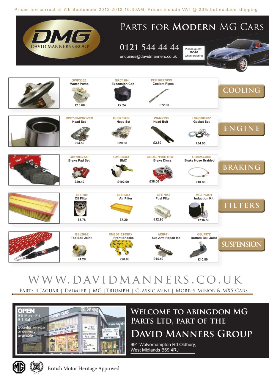 MG Enthusiast Preview Pages