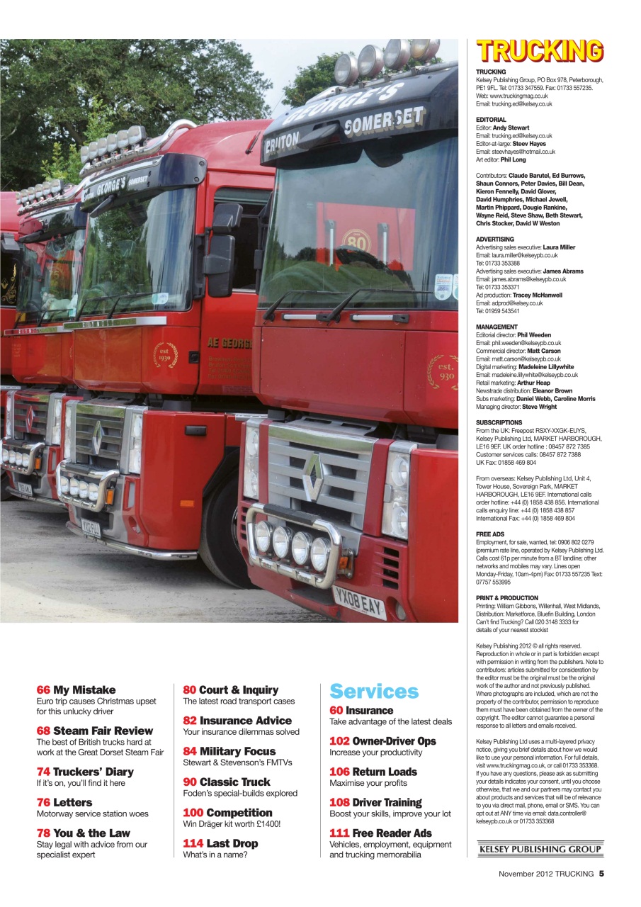 Trucking Magazine Preview Pages