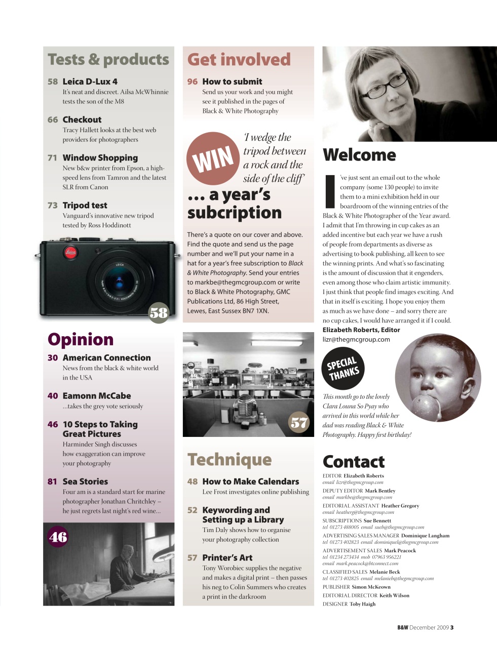 Black+White Photography Preview Pages