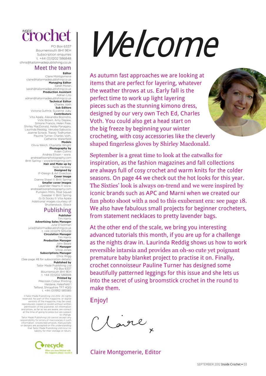 Inside Crochet Preview Pages