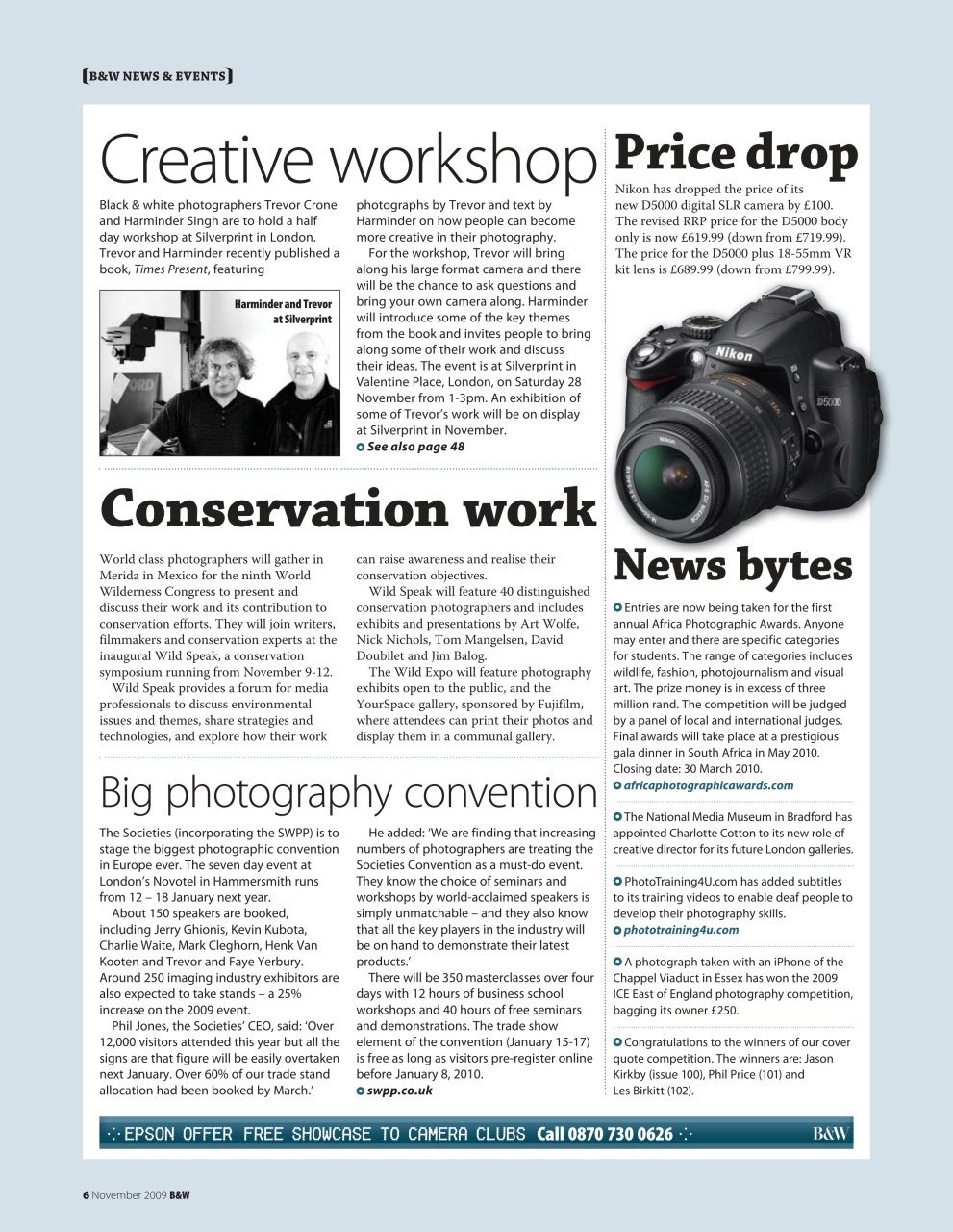 Black+White Photography Preview Pages