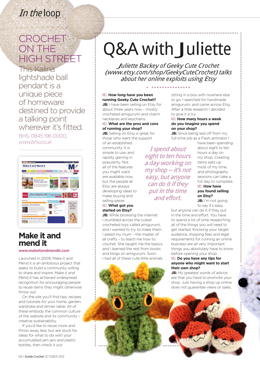 Inside Crochet Preview Pages