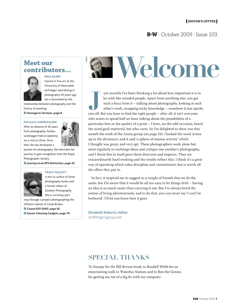 Black+White Photography Preview Pages