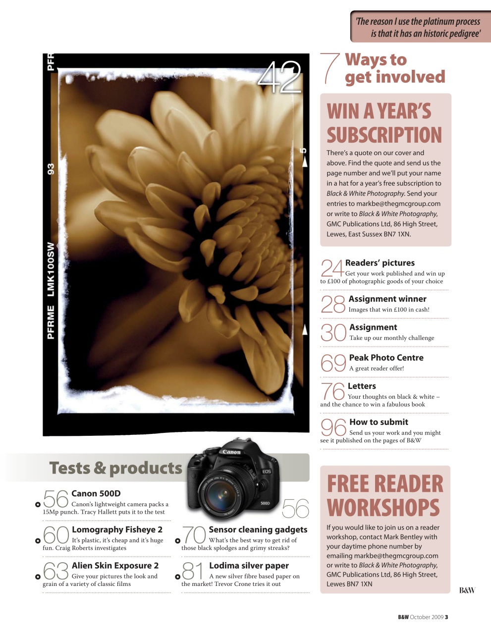 Black+White Photography Preview Pages