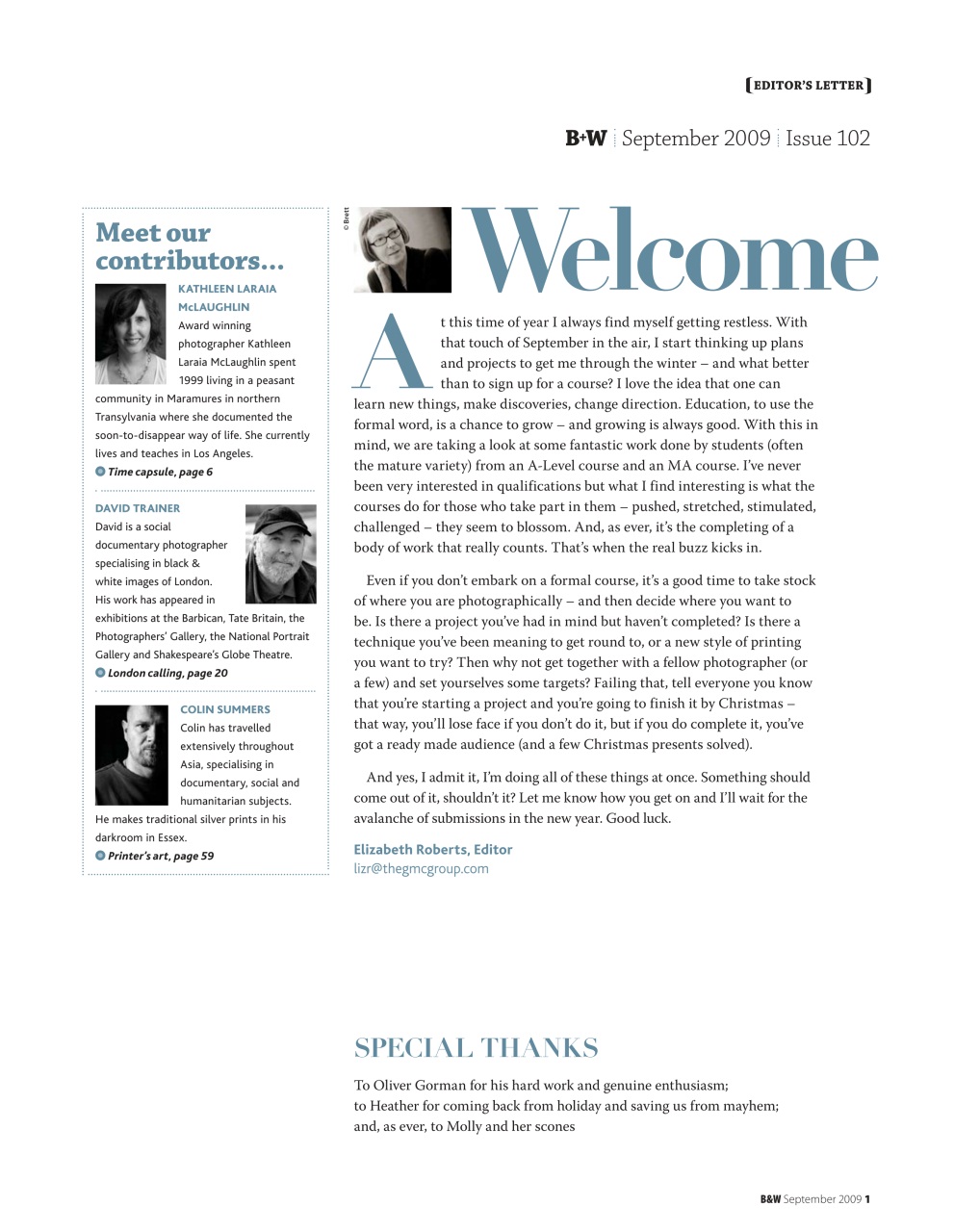 Black+White Photography Preview Pages