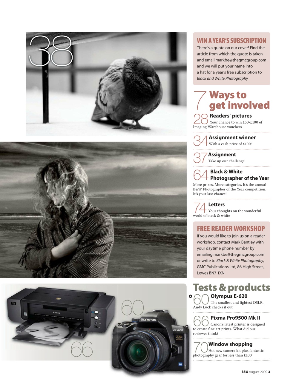 Black+White Photography Preview Pages