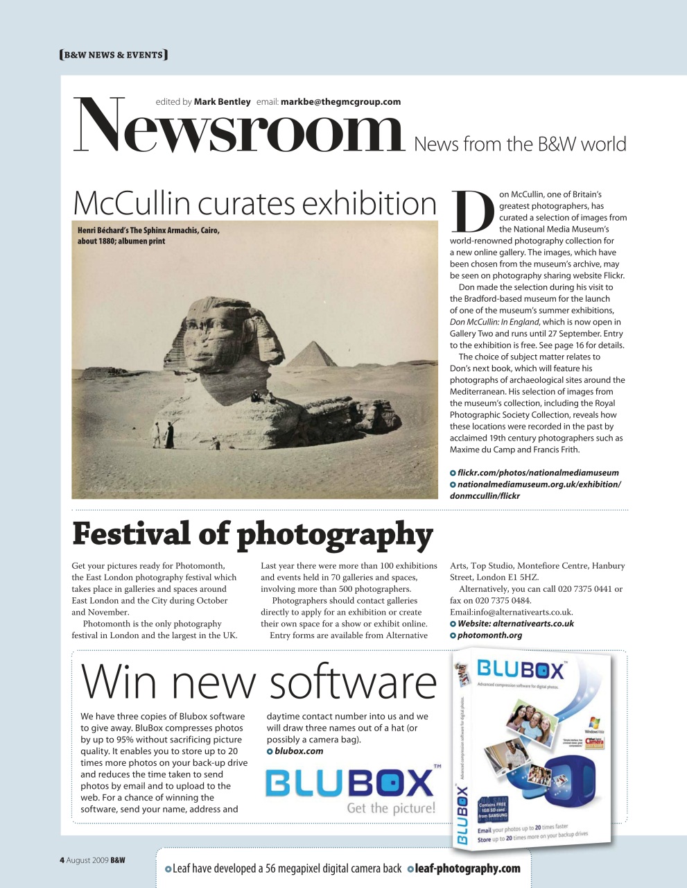 Black+White Photography Preview Pages