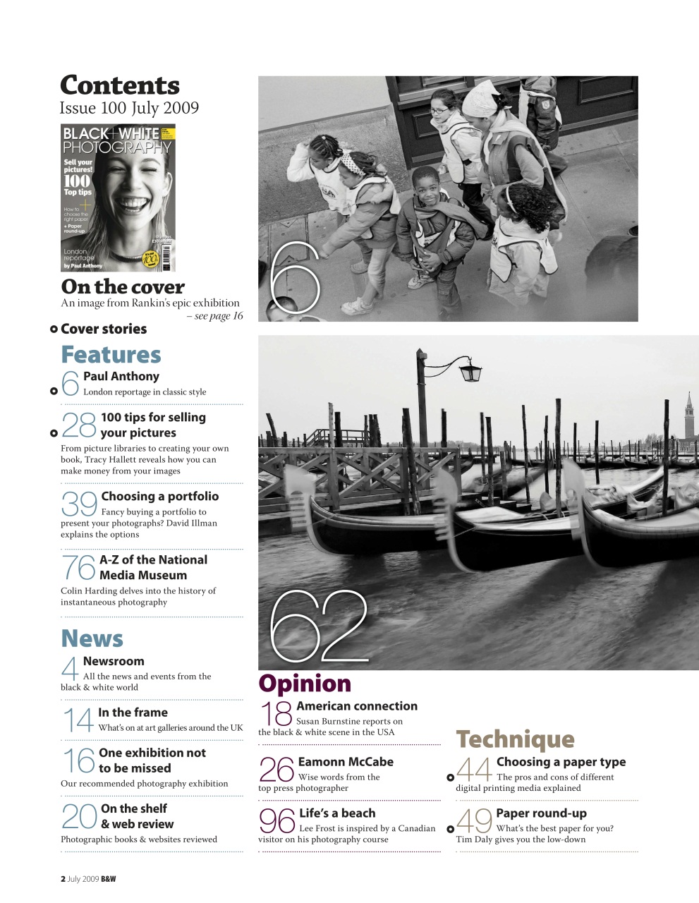 Black+White Photography Preview Pages