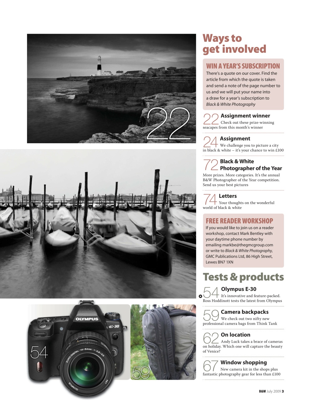 Black+White Photography Preview Pages