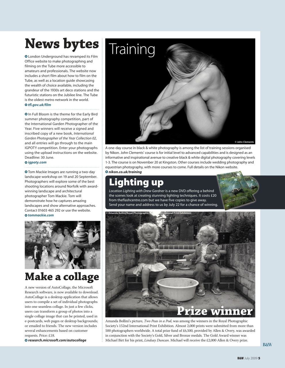 Black+White Photography Preview Pages