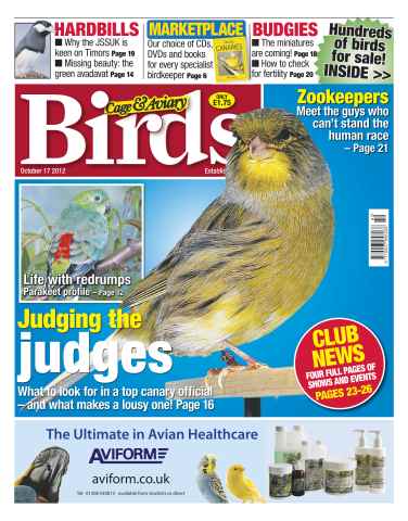 Cage & Aviary Birds issue Cage & Aviary 17 October 2012