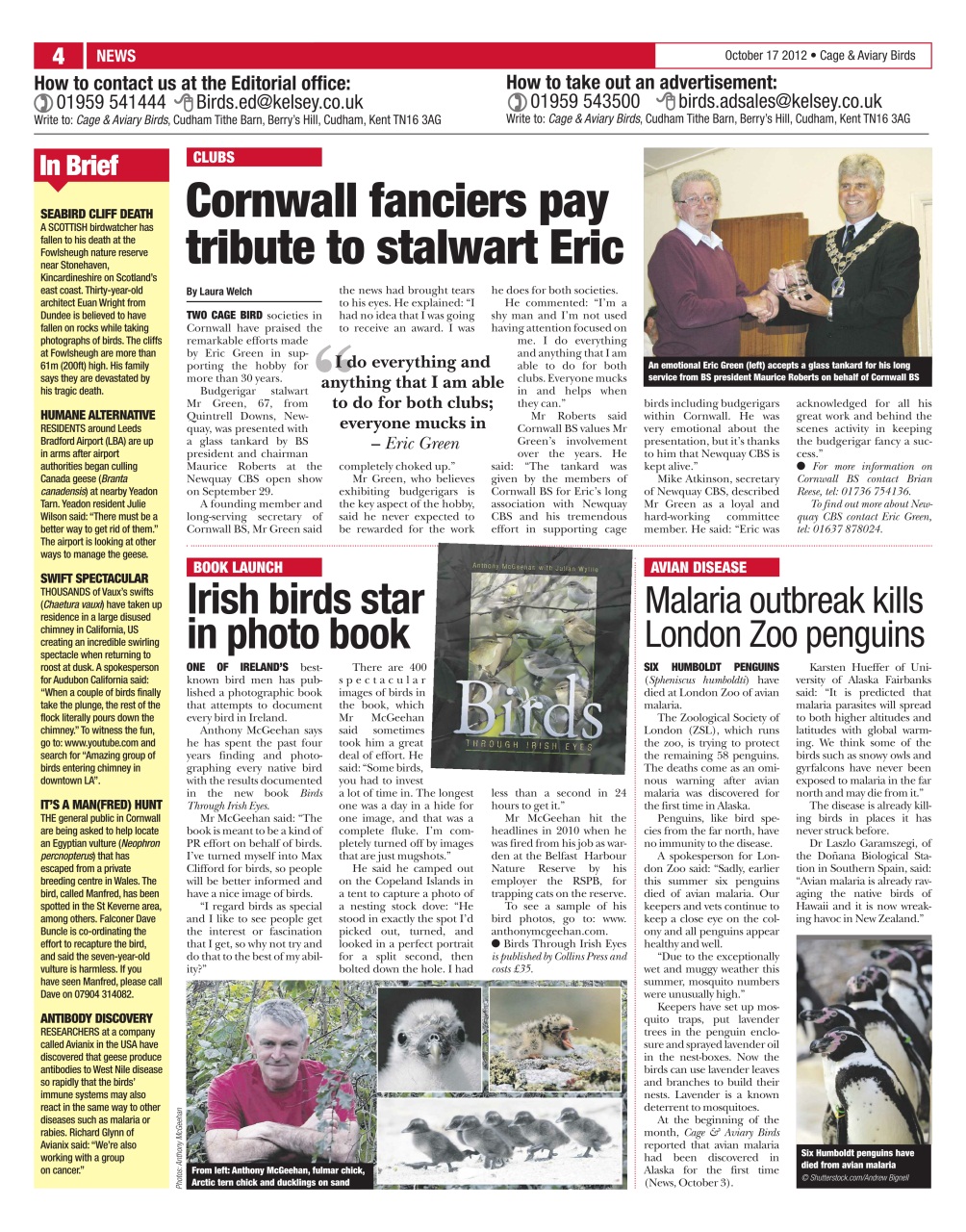 Cage & Aviary Birds Preview Pages