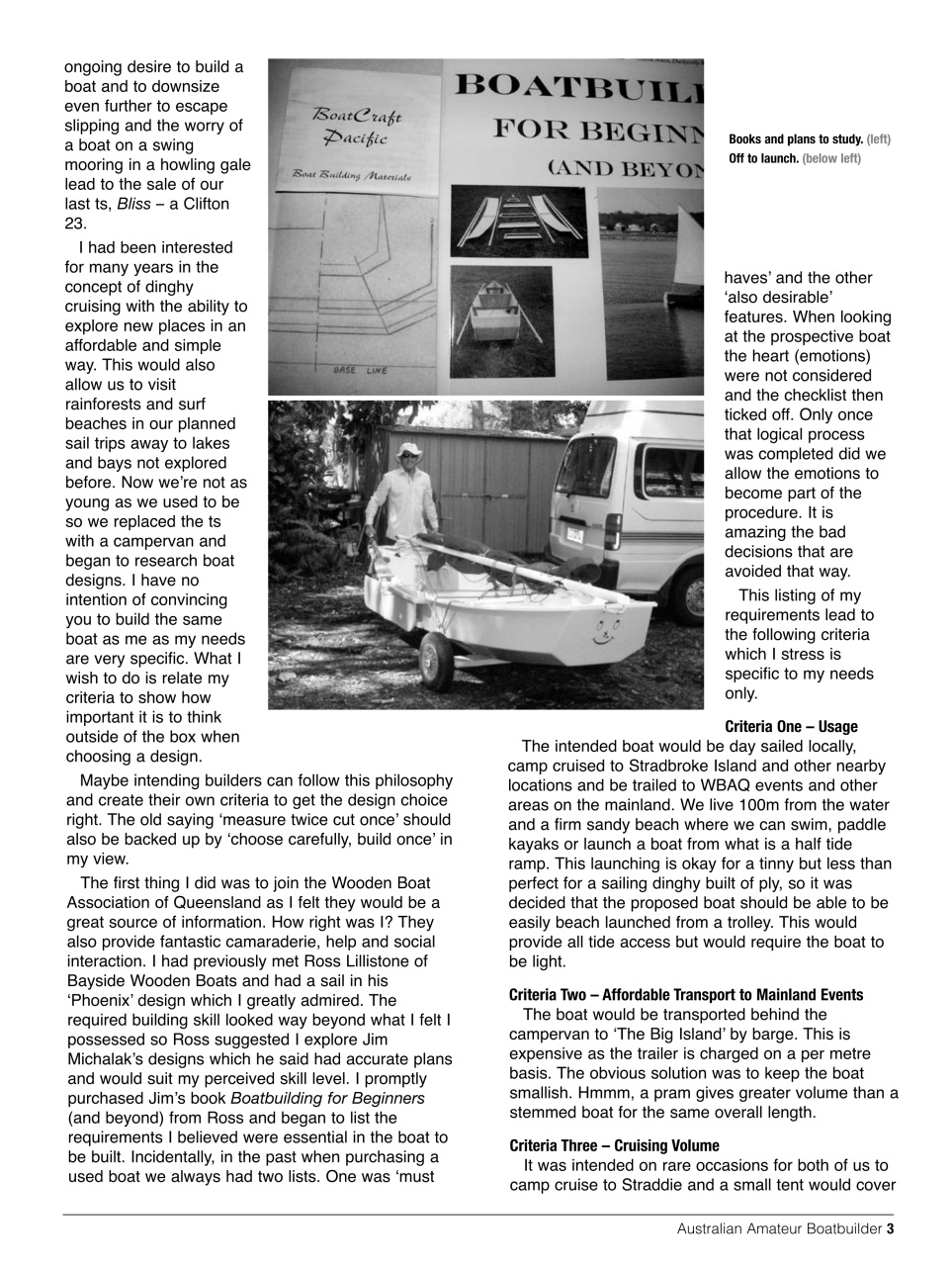 Australian Amateur Boat Builder Preview Pages