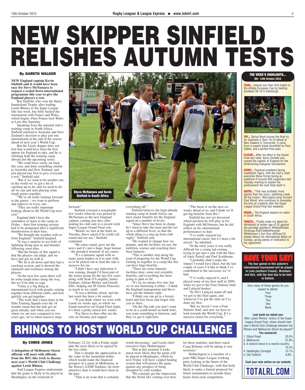 League Express Preview Pages