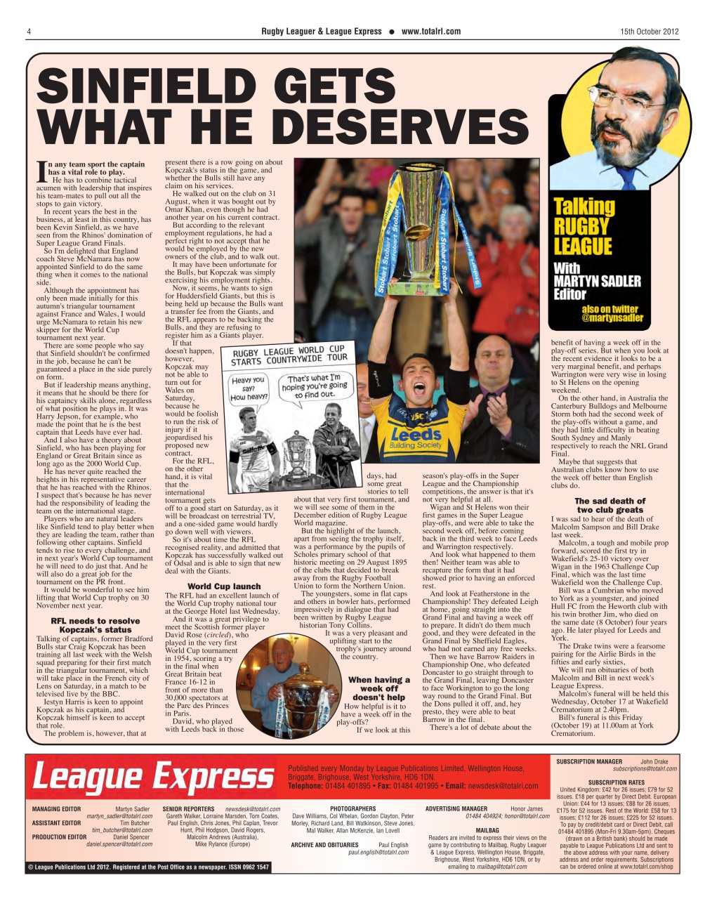 League Express Preview Pages