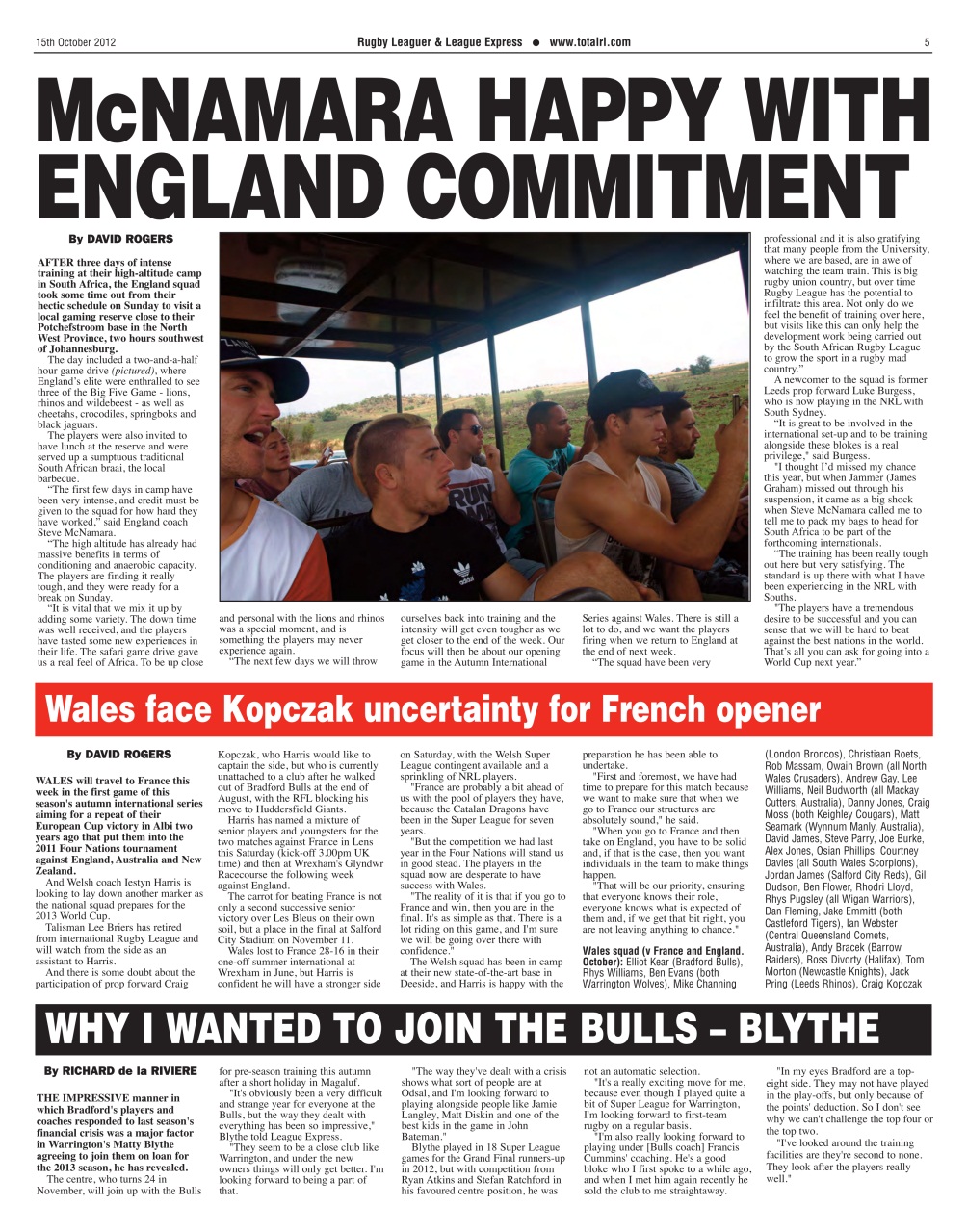 League Express Preview Pages