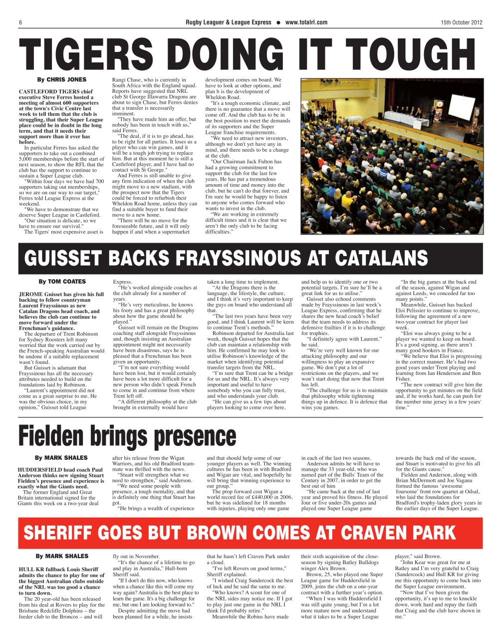 League Express Preview Pages